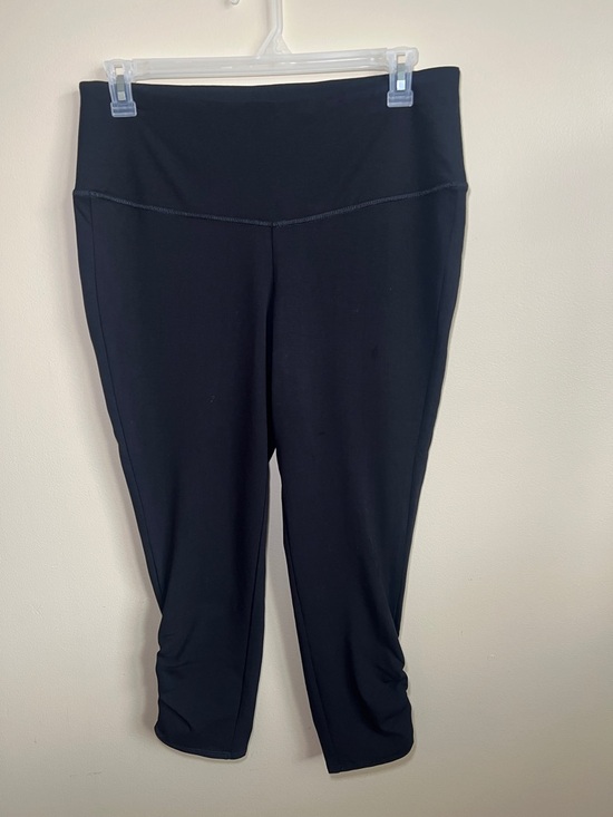 Pants - Chico’s Zenergy So Slimming Black Ruched Crop Leggings Women’s Size 2 NWT